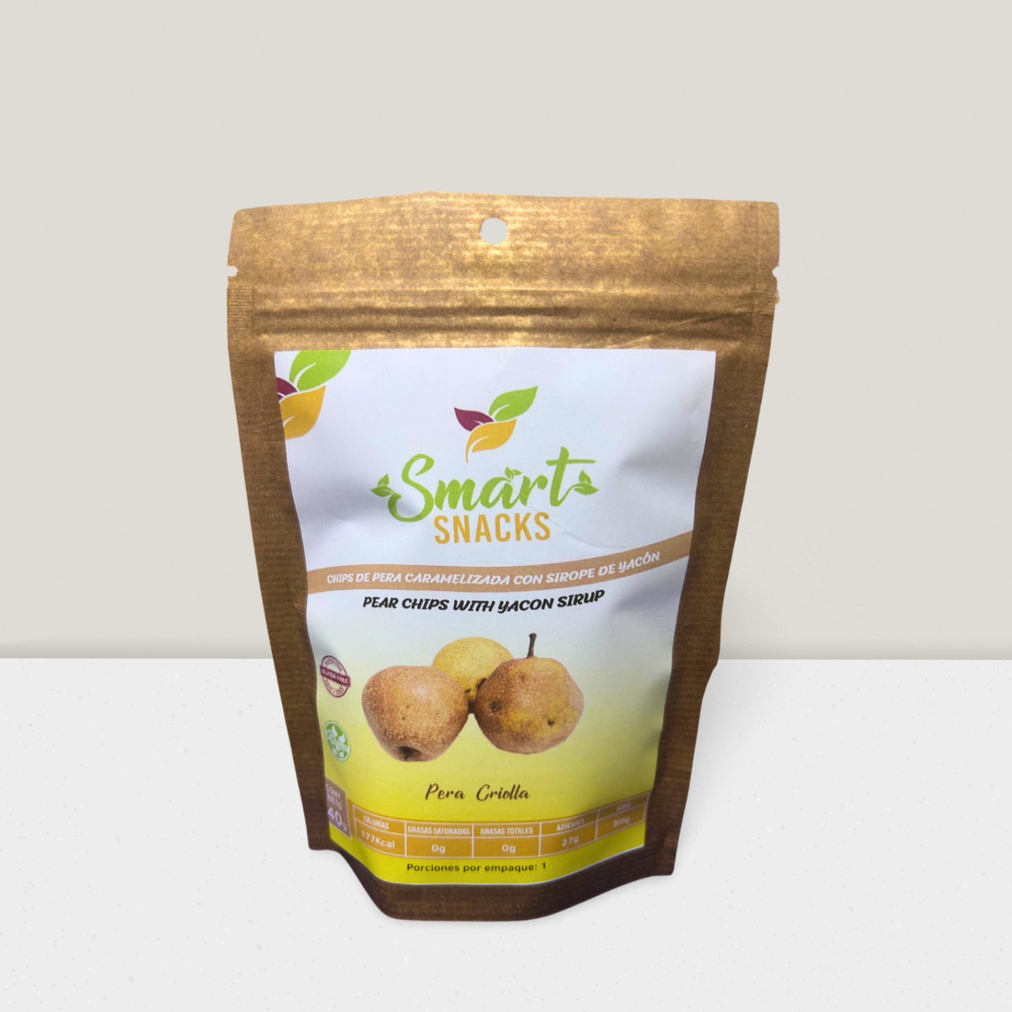 Chips de Pera con Sirope de Yacón  40g