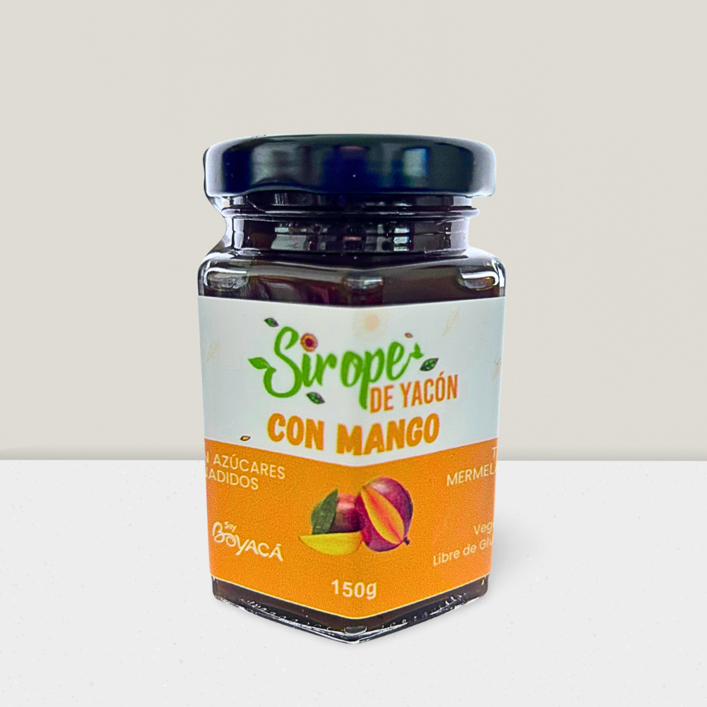 6SMASF__S__Yacon_Mango___2025 Sirope de Yacón con Mango 150g