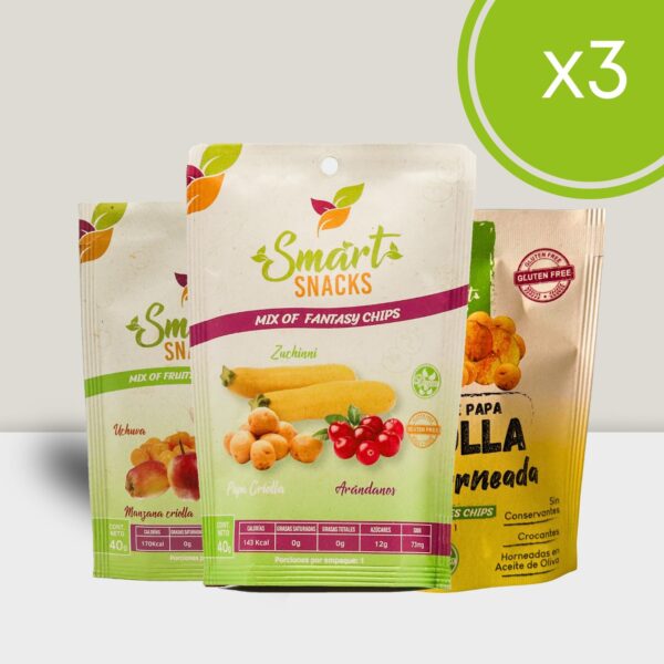 Snacks Surtidos x 3 40g c/u