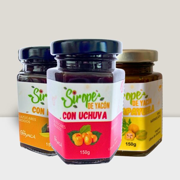 Sirope de Yacón con Fruta Surtidos x 3 150g