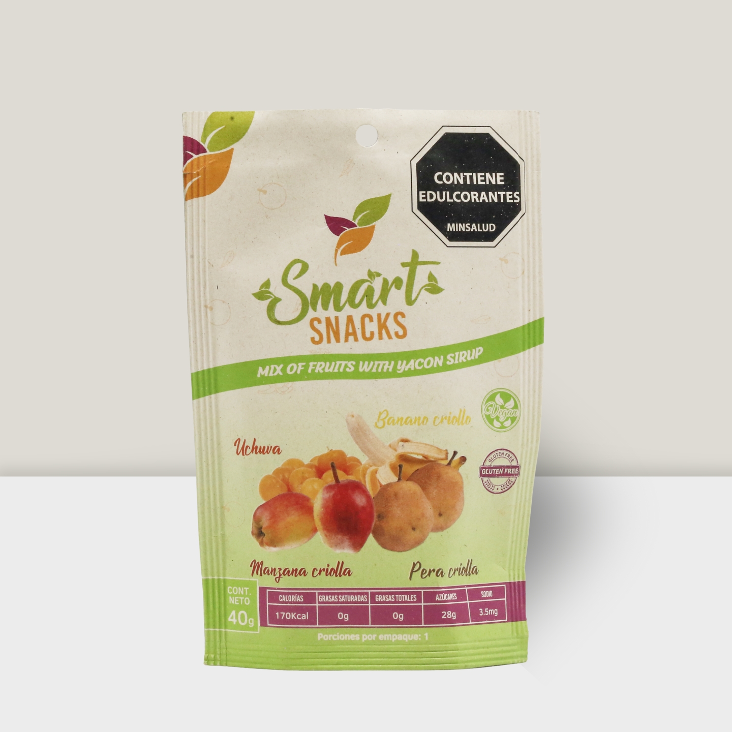 Mix de frutas con sirope de yacón 40g Mix de Frutas con Sirope de Yacón 40g