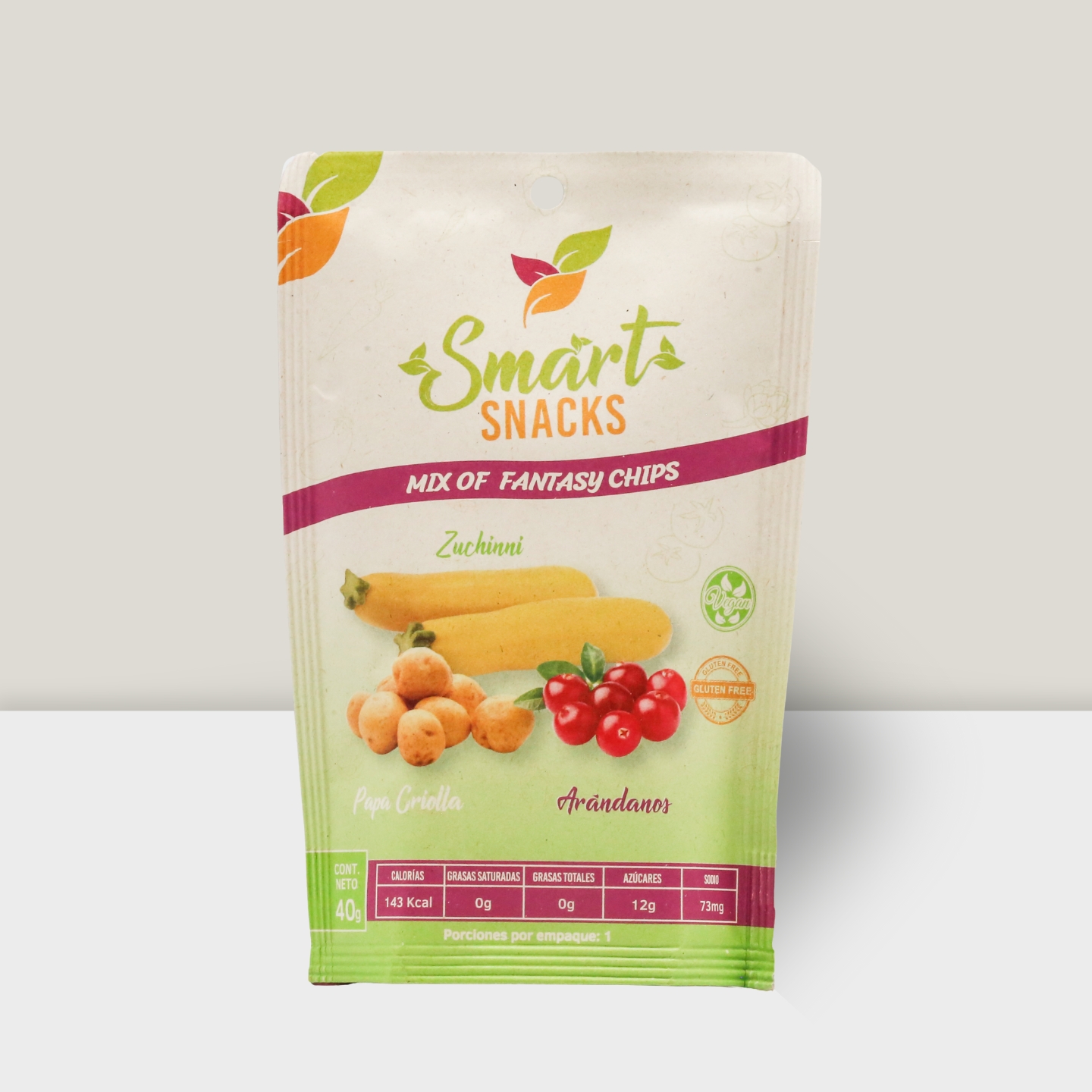 Mix de Papa Criolla,  arándanos y zuchinni 40g